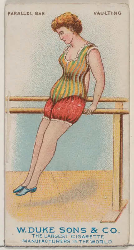 Parallel Bars, Vaulting, from the Gymnastic Exercises series (N77) for Duke brand cigarettes Wall Art by W. Duke, Sons & Co. - High-Resolution Digital Print