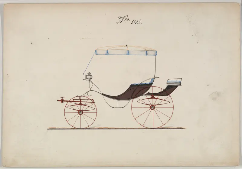 Parasol Top Phaeton #973 Wall Art by Brewster & Co. - High-Resolution Digital Print