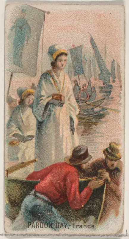 Pardon Day, France, from the Holidays series (N80) for Duke brand cigarettes Wall Art by W. Duke, Sons & Co. - High-Resolution Digital Print