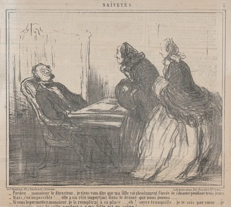 Pardon, monsieur le directeur..., from "Naïvetés"