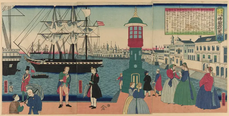 Paris, France (Furansu Parisu no fu), from the series "Collection of Scenic Places in Foreign Lands (Bankoku meisho zukushi no uchi)"
