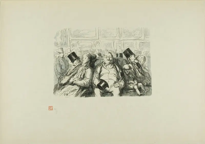 Paris, The great Art exhibition: In the Great Salon, A moment of reflection
