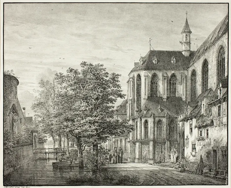 Parish Church at Boppard on the Rhine Wall Art by Domenico Quaglio - High-Resolution Digital Print