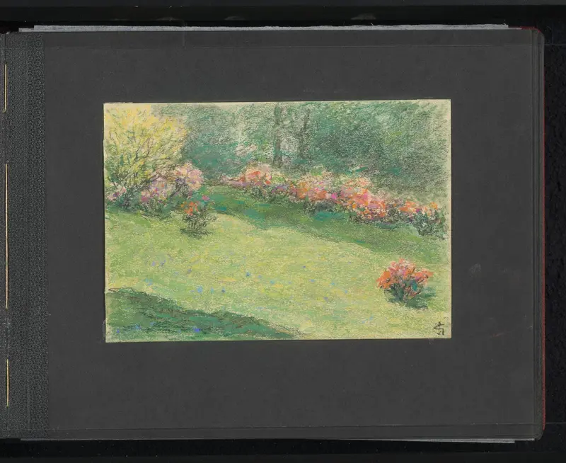 Park met bloemen Wall Art by Unknown - High-Resolution Digital Print