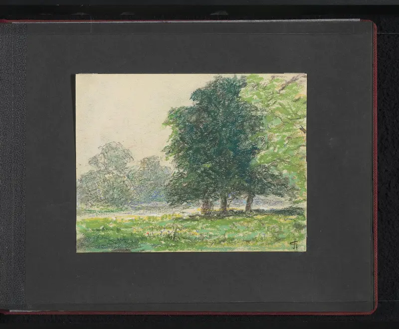 Park met bomen Wall Art by Unknown - High-Resolution Digital Print