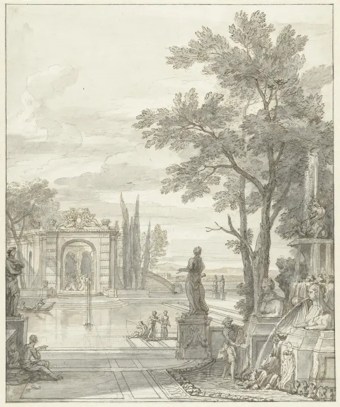 Parkgezicht Wall Art by Isaac de Moucheron - High-Resolution Digital Print