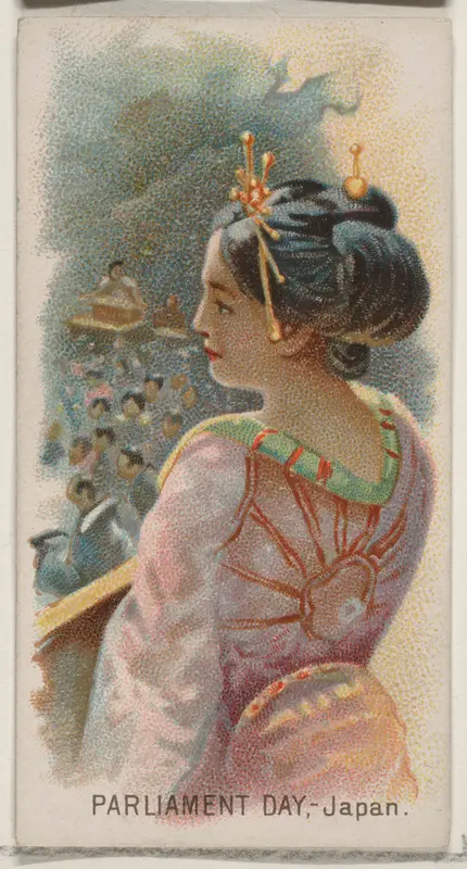 Parliament Day, Japan, from the Holidays series (N80) for Duke brand cigarettes Wall Art by W. Duke, Sons & Co. - High-Resolution Digital Print