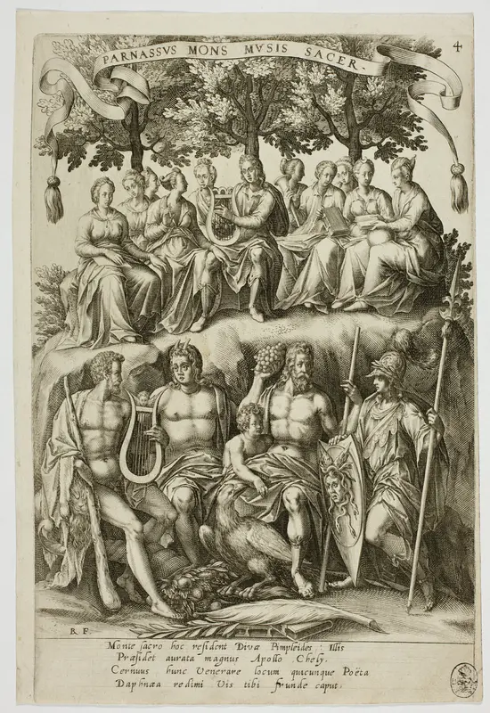 Parnassus, plate 4 from Parnassus Biceps Wall Art by Robert Boissard - High-Resolution Digital Print