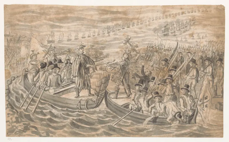 Parodie op de onderlinge strijd tussen Noorwegen, Denemarken en Zweden Wall Art by Jan Brandes - High-Resolution Digital Print