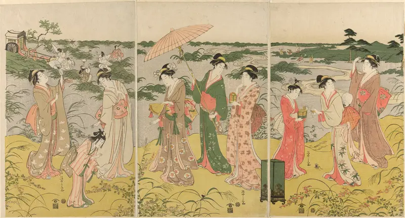 Parody of courtly insect hunt