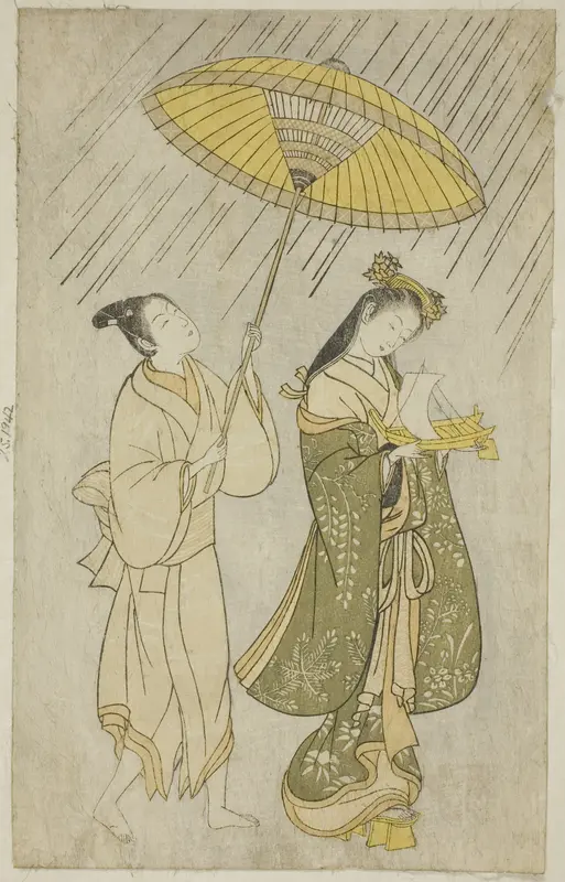 Parody of Komachi praying for rain