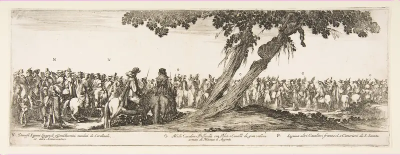 Part of the Entrance of the Polish Legation (N. O. P.) Wall Art by Stefano della Bella - High-Resolution Digital Print