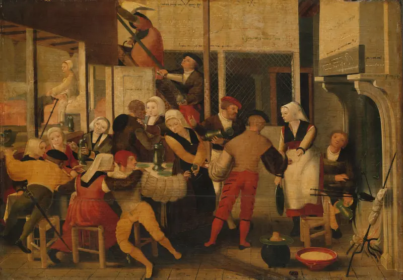 Party in a Brothel Wall Art by Unknown - High-Resolution Digital Print