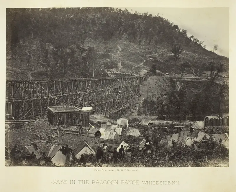 Pass in the Raccoon Range, Whiteside No. 1 Wall Art by George N. Barnard - High-Resolution Digital Print