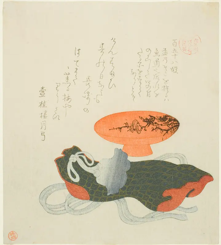 Passage 158 (Hyaku gojuhachi dan), from the series "Essays in Idleness for the Asakusa Group (Asakusagawa Tsurezuregusa)" Wall Art by Kubo Shunman - High-Resolution Digital Print