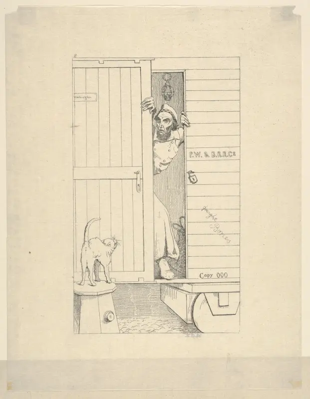 Passage Through Baltimore (from Confederate War Etchings) Wall Art by Adalbert John Volck - High-Resolution Digital Print