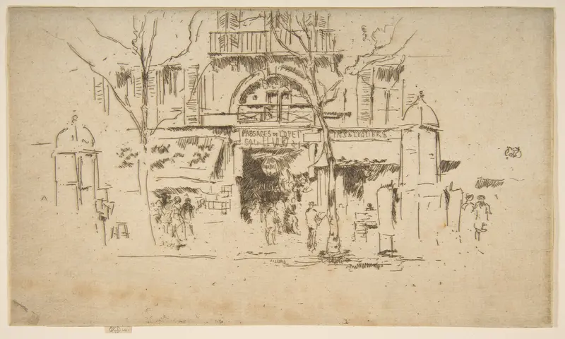 Passages de l'Opéra Wall Art by James McNeill Whistler - High-Resolution Digital Print