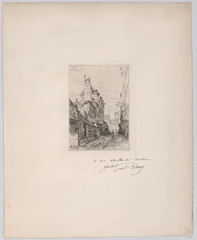 Passages des Vieilles Boucheries Wall Art by Auguste Victor Deroy - High-Resolution Digital Print