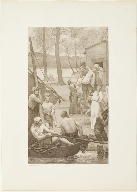 Pastoral Life of Saint Geneviève (left panel)