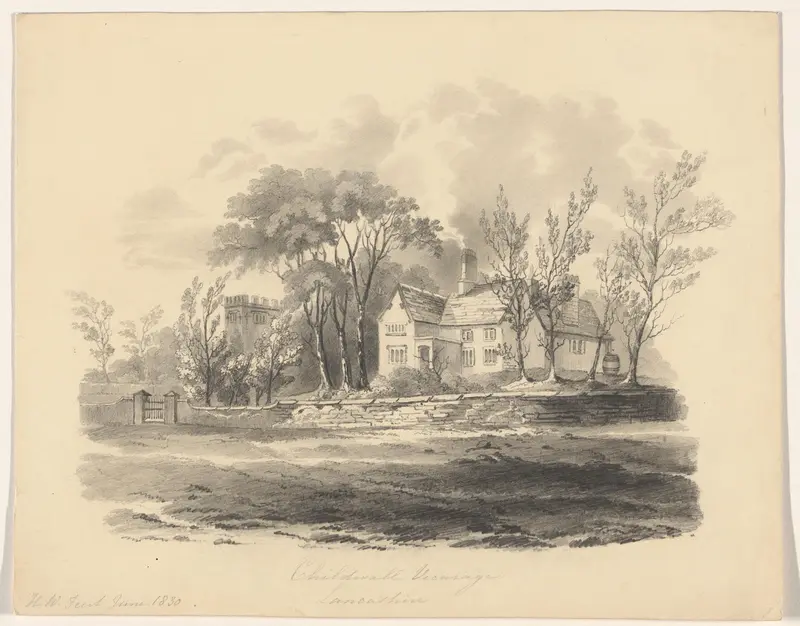 Pastorie van Childwall in Lancashire Wall Art by Unknown - High-Resolution Digital Print