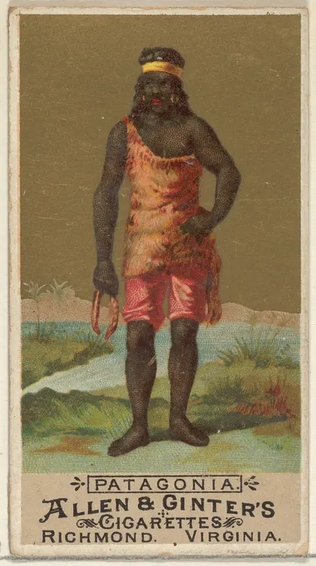 Patagonia, from the Natives in Costume series (N16) for Allen & Ginter Cigarettes Brands Wall Art by Allen & Ginter - High-Resolution Digital Print