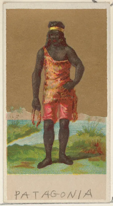 Patagonia, from the Natives in Costume series (N16), Teofani Issue, for Allen & Ginter Cigarettes Brands Wall Art by Allen & Ginter - High-Resolution Digital Print