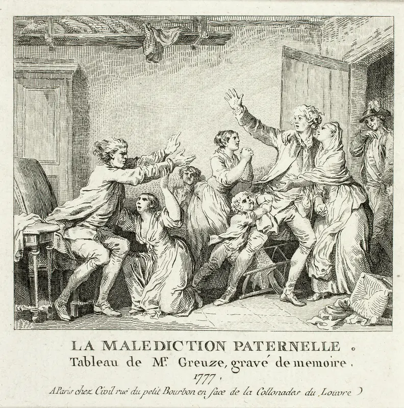 Paternal Curse Wall Art by Jean Michel Moreau - High-Resolution Digital Print