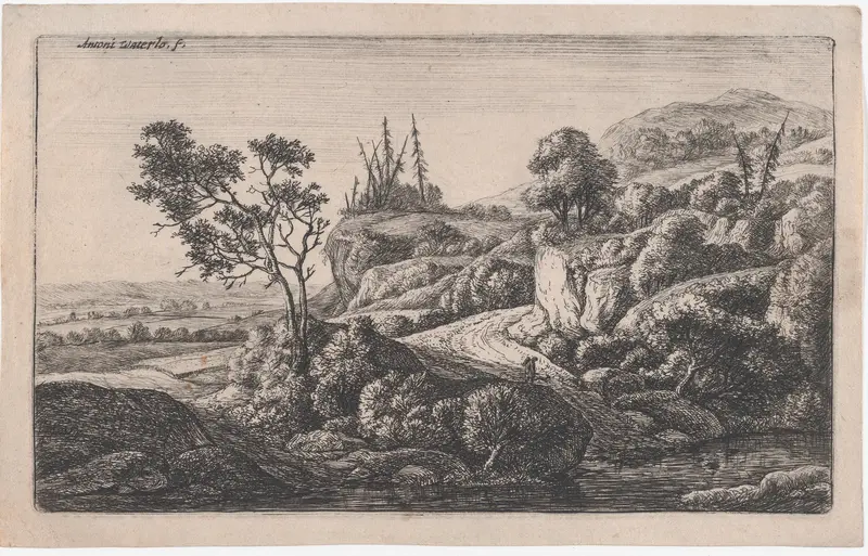 Paths Leading To a Stream Wall Art by Anthonie Waterloo - High-Resolution Digital Print