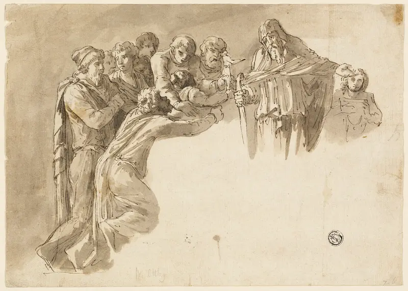 Patriarch and Youths Wall Art by William Young Ottley - High-Resolution Digital Print