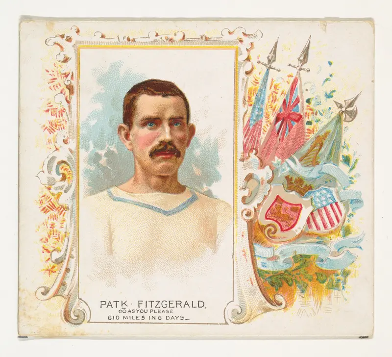Patrick Fitzgerald, Go As You Please, from World's Champions, Second Series (N43) for Allen & Ginter Cigarettes Wall Art by Allen & Ginter - High-Resolution Digital Print