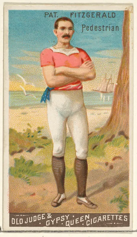 Patrick Fitzgerald, Pedestrian, from the Goodwin Champion series for Old Judge and Gypsy Queen Cigarettes Wall Art by Goodwin & Company - High-Resolution Digital Print