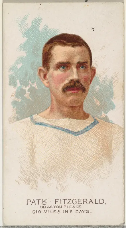 Patrick Fitzgerald, Pedestrian-Go As You Please, from World's Champions, Series 2 (N29) for Allen & Ginter Cigarettes Wall Art by Allen & Ginter - High-Resolution Digital Print