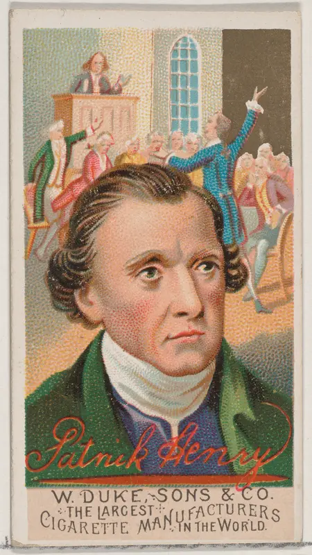 Patrick Henry, from the series Great Americans (N76) for Duke brand cigarettes Wall Art by W. Duke, Sons & Co. - High-Resolution Digital Print