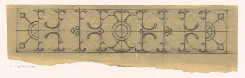 Patroon van krullende ornamenten Wall Art by Reinier Willem Petrus de Vries (1874-1953) - High-Resolution Digital Print