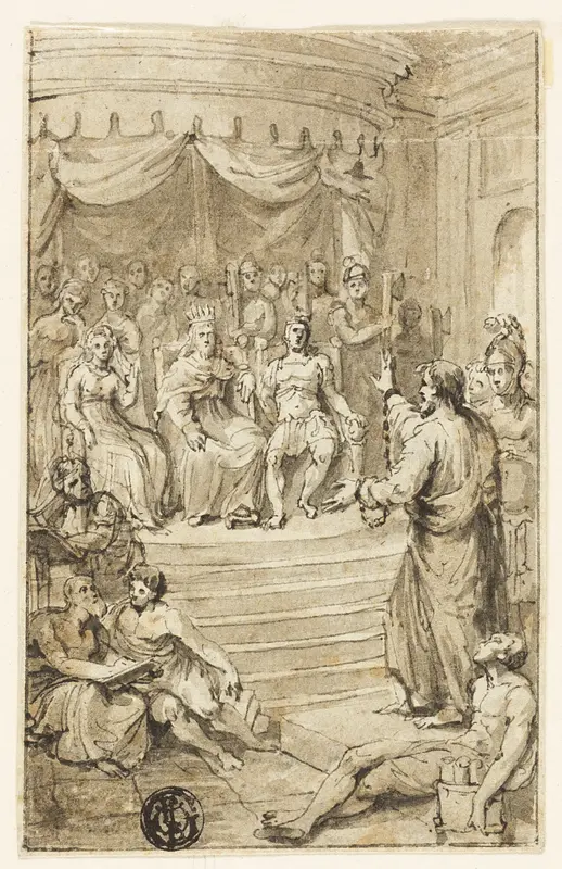 Paul Before Festus and Agrippa Wall Art by Charles Reuben Ryley - High-Resolution Digital Print
