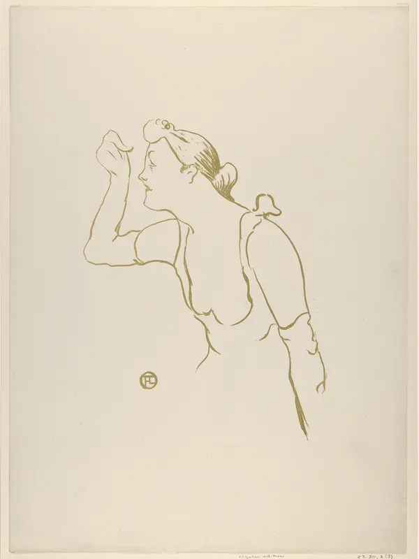 Paula Brébion (from Le Café Concert) Wall Art by Henri de Toulouse-Lautrec - High-Resolution Digital Print