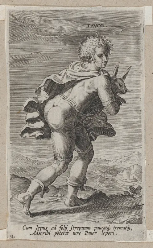 Pavor, from "Proposopographia" Wall Art by Philips Galle - High-Resolution Digital Print