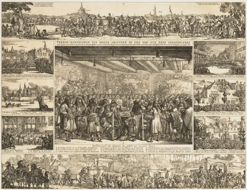 Peace Conference at Breda Wall Art by Romeyn de Hooghe - High-Resolution Digital Print