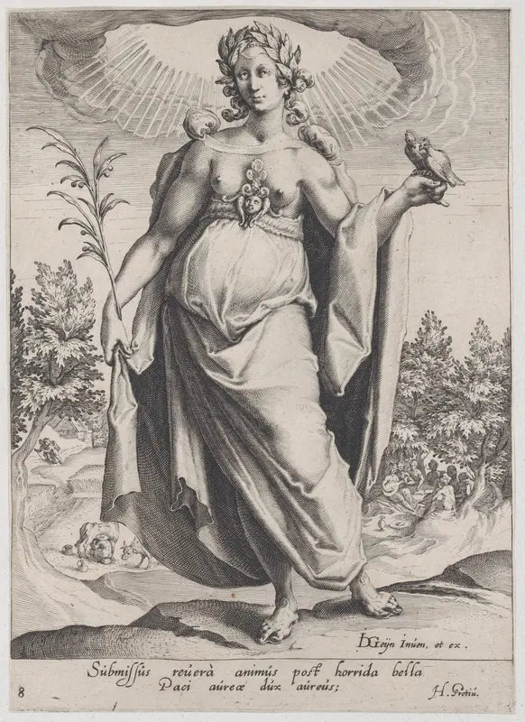 Peace, from "Virtues and Vices" Wall Art by Zacharias Dolendo - High-Resolution Digital Print