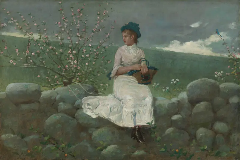 Peach Blossoms Wall Art by Winslow Homer - High-Resolution Digital Print