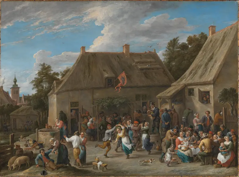 Peasant Kermis Wall Art by David Teniers (II) - High-Resolution Digital Print