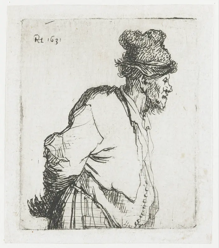 Peasant with his hands behind his back Wall Art by Unknown - High-Resolution Digital Print