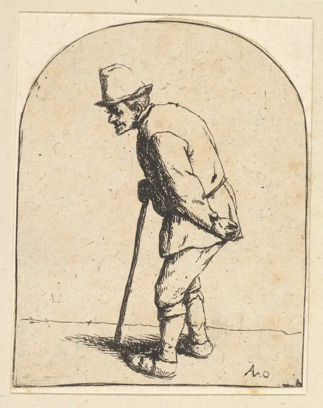 Peasant with Stick Wall Art by Adriaen van Ostade - High-Resolution Digital Print