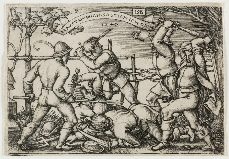 Peasants' Brawl, plate 9 from The Peasants' Feast or the Twelve Months