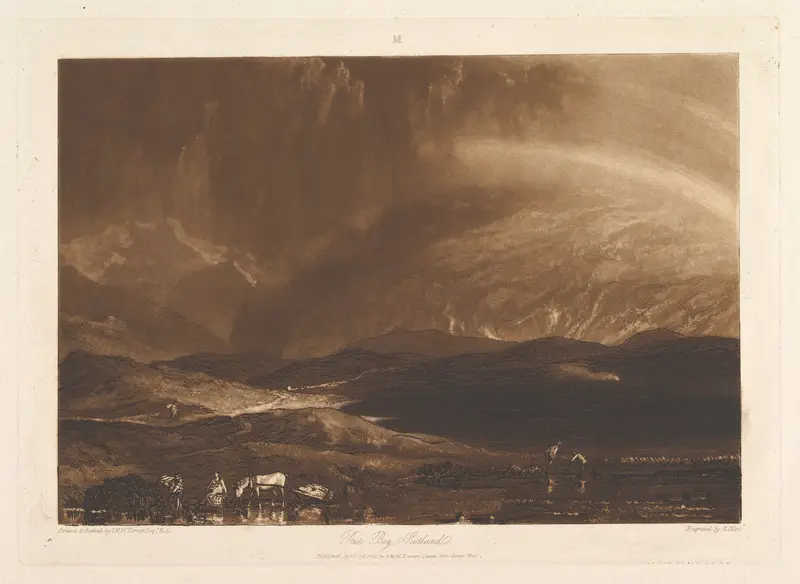 Peat Bog, Scotland (Liber Studiorum, part IX, plate 45) Wall Art by Joseph Mallord William Turner - High-Resolution Digital Print