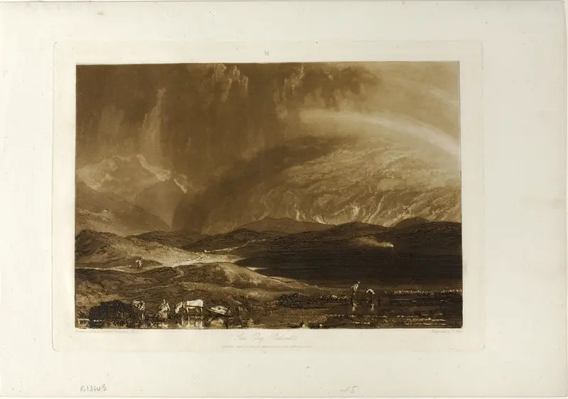 Peat Bog, Scotland, plate 45 from Liber Studiorum Wall Art by Joseph Mallord William Turner - High-Resolution Digital Print