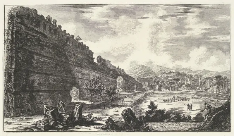 Pecile in de Villa Adriana te Tivoli Wall Art by Unknown - High-Resolution Digital Print