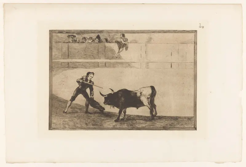 Pedro Romera Martínez doodt een stier Wall Art by Eugène Loizelet - High-Resolution Digital Print