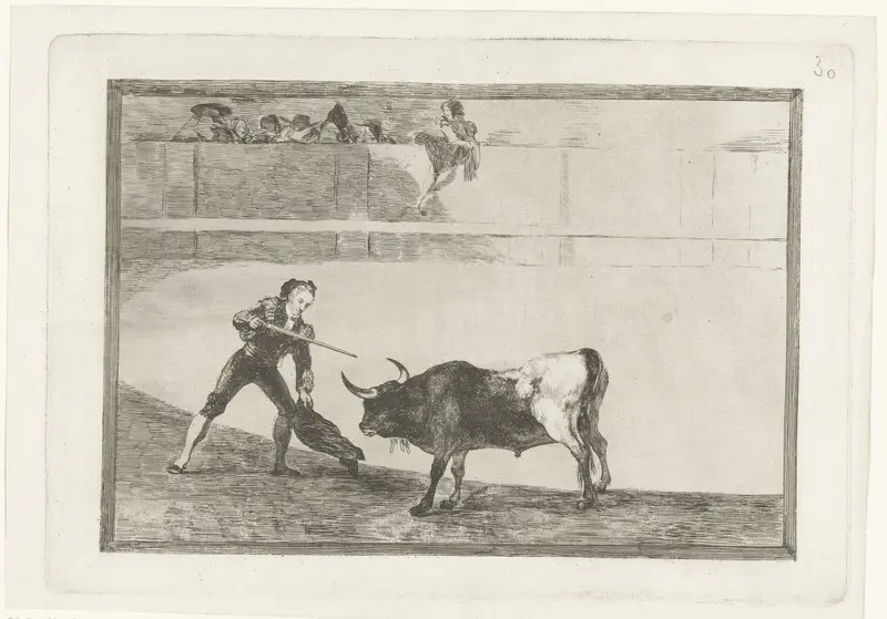 Pedro Romera Martínez doodt een stier Wall Art by Francisco de Goya - High-Resolution Digital Print