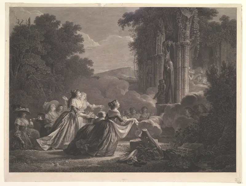 Pelerinage a Saint Nicolas Wall Art by Jean Honoré Fragonard - High-Resolution Digital Print